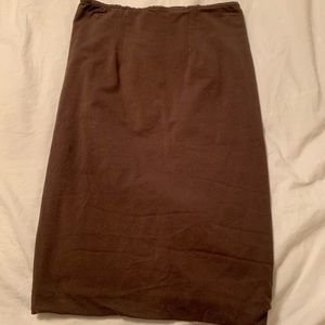 Brown Above the knee skirt